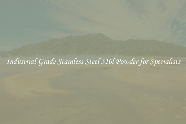 Industrial-Grade Stainless Steel 316l Powder for Specialists