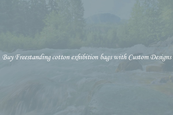 Buy Freestanding cotton exhibition bags with Custom Designs