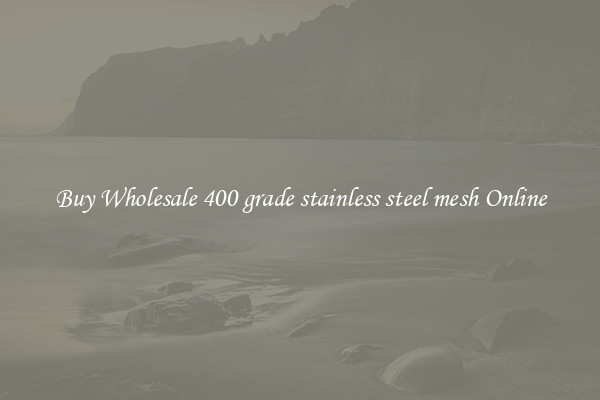 Buy Wholesale 400 grade stainless steel mesh Online