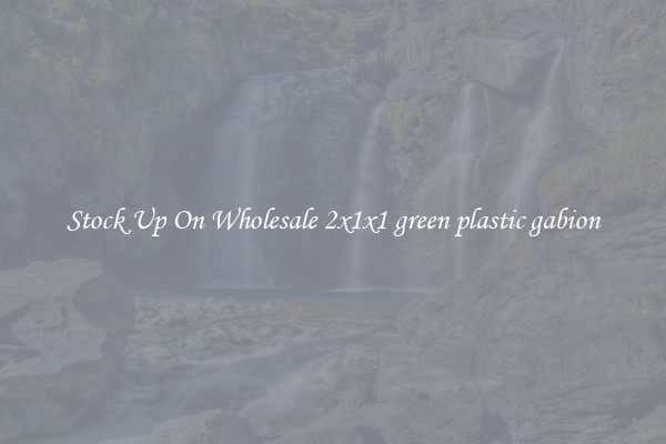 Stock Up On Wholesale 2x1x1 green plastic gabion