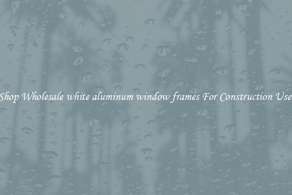 Shop Wholesale white aluminum window frames For Construction Uses