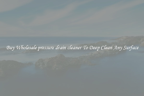 Buy Wholesale pressure drain cleaner To Deep Clean Any Surface