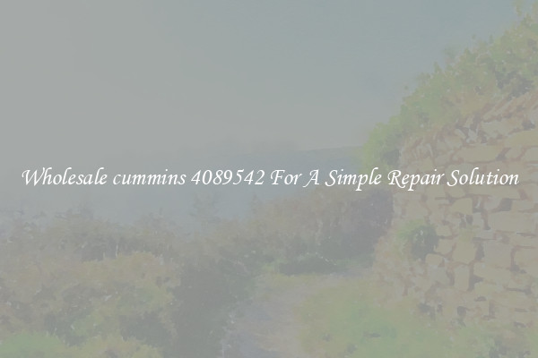 Wholesale cummins 4089542 For A Simple Repair Solution