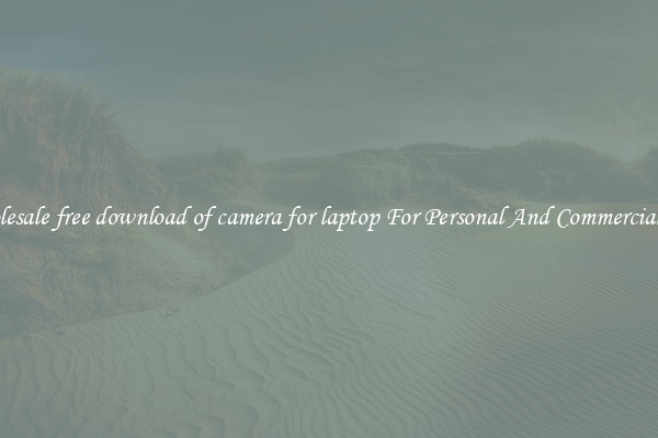 Wholesale free download of camera for laptop For Personal And Commercial Use