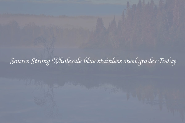 Source Strong Wholesale blue stainless steel grades Today