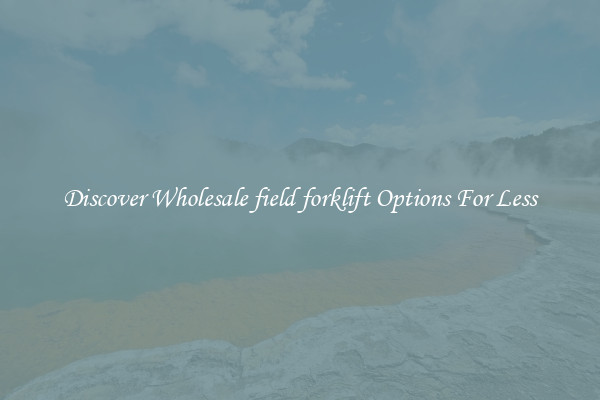 Discover Wholesale field forklift Options For Less